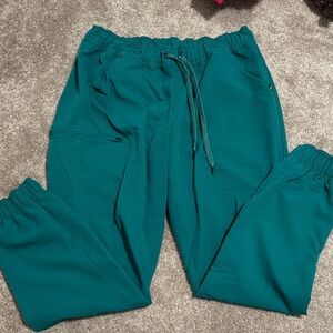 Jaanuu Teal Jogger Scrub Pants